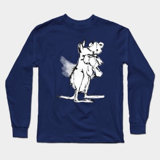 Cuddle Encounters - cute kangaroo and bear Long Sleeve T-Shirt